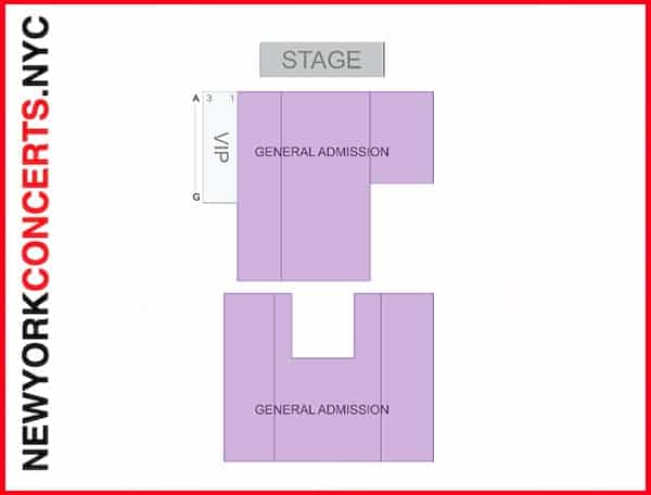 Gramercy Theatre seating chart